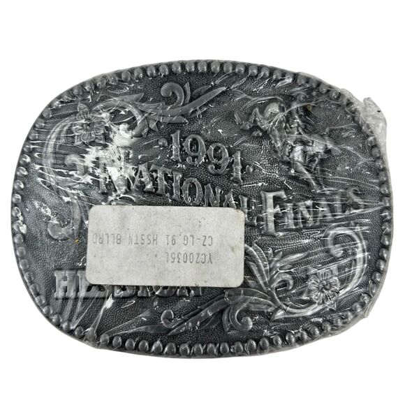 1991 Hesston National Finals Rodeo NFR Belt Buckle Commemorative Series - Picture 1 of 2